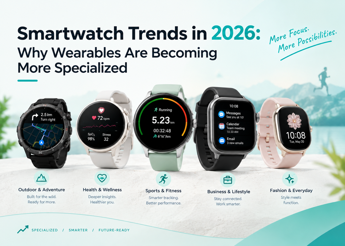 Smartwatch Trends in 2026: Why Wearables Are Becoming More Specialized
